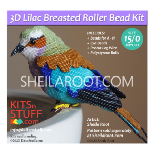 Lilac Breasted Roller<br> 15/0 Bead Kit