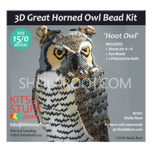 Great Horned<br>"Hoot Owl"<br> 15/0 Bead Kit