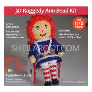 Raggedy Ann<br>15/0 & 11/0<br> Bead Kits
