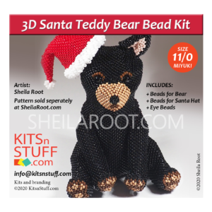 Santa Teddy<br> 15/0 & 11/0<br> Bead Kits