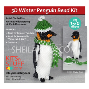Penguin<br> Scarf & Hat<br> 15/0 Bead Kit