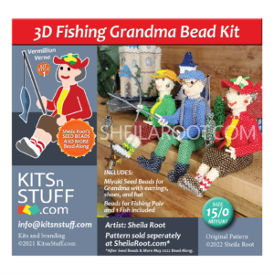 Fishing Grandma: Vermillion Verna<br> 15/0 Bead Kit