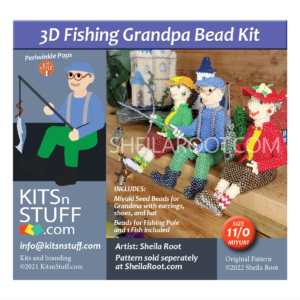 Fishing Grandpa: Periwinkle Pops<br> 11/0 Bead Kit