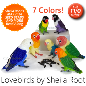 Size 11 Lovebirds in 7 Colors