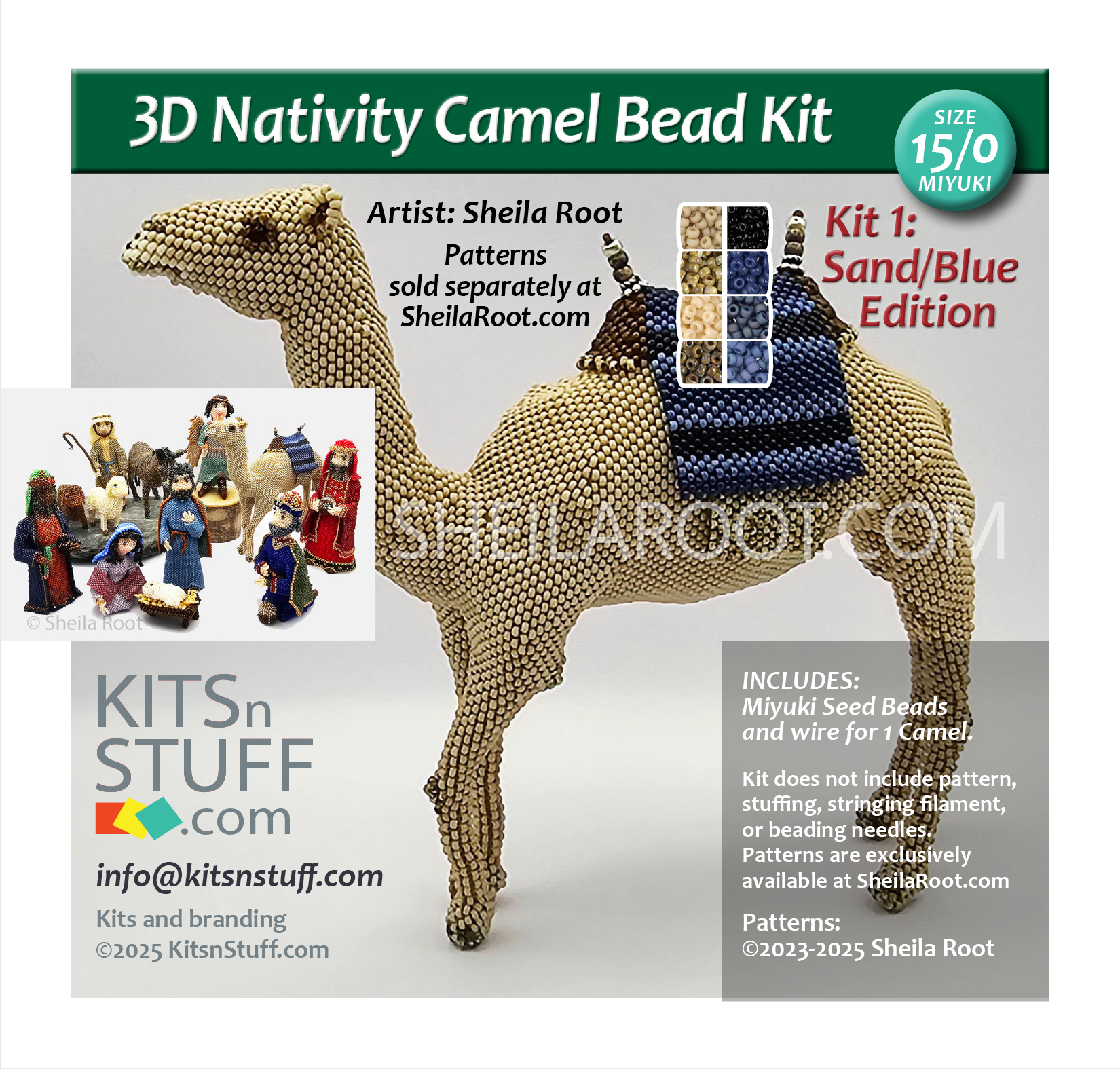 Nativity Camel <br>15/0 Bead Kits - Image 2