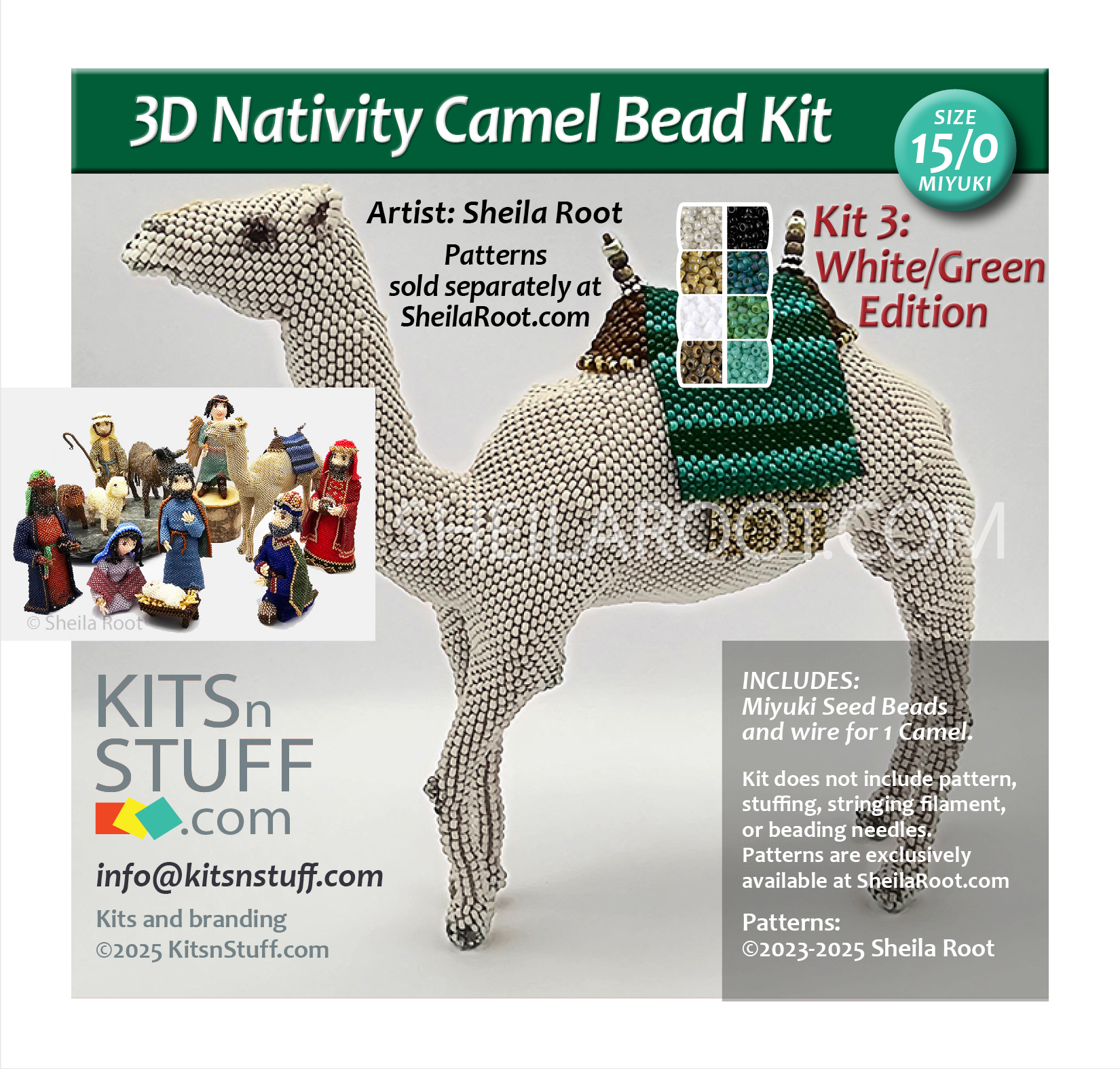 Nativity Camel <br>15/0 Bead Kits - Image 6