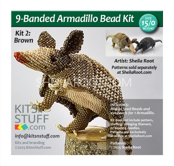 9-Banded Armadillo <br>15/0 & 11/0 Bead Kits - Image 4
