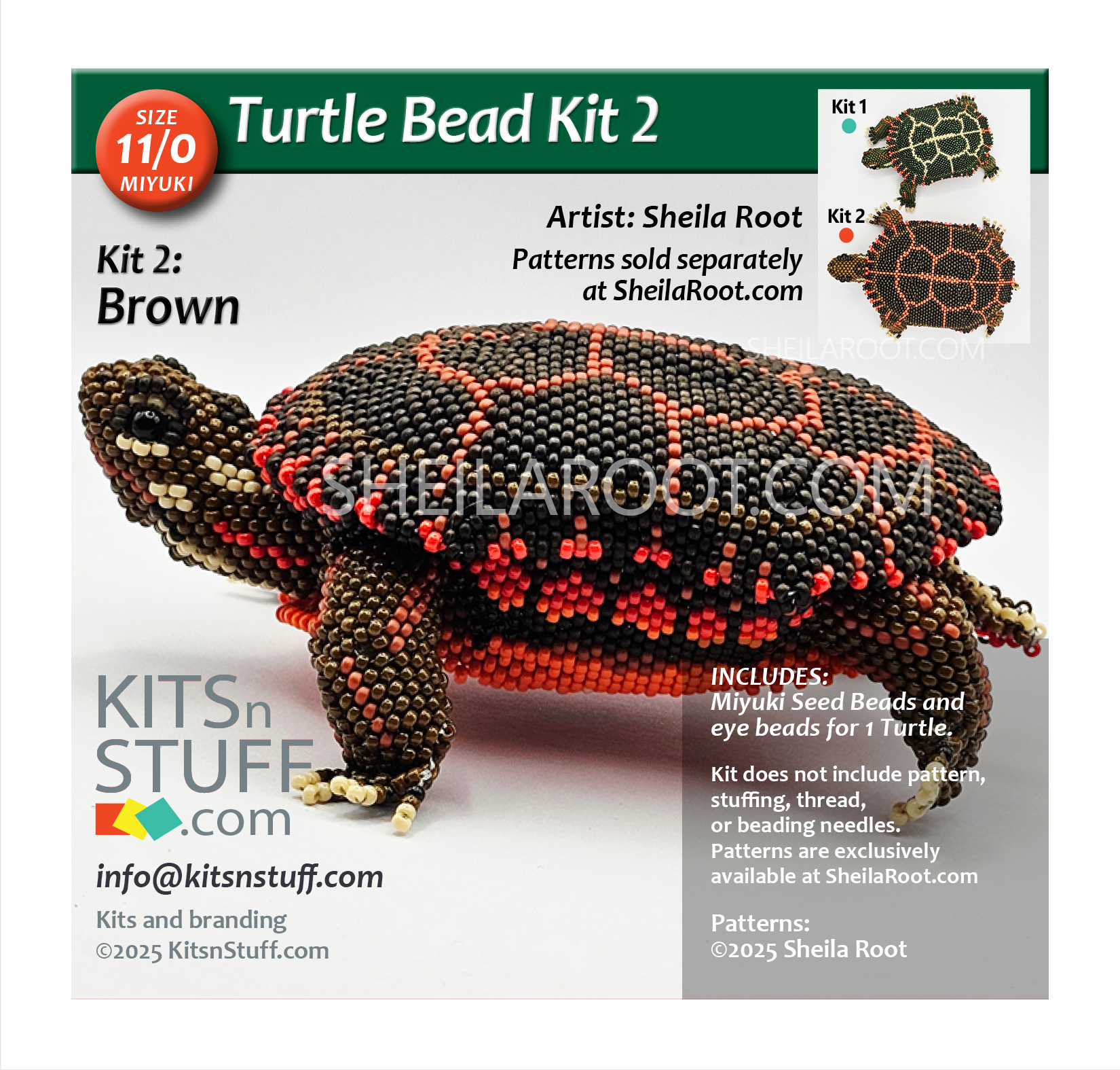 Turtles! <br>15/0 & 11/0 Bead Kits - Image 6