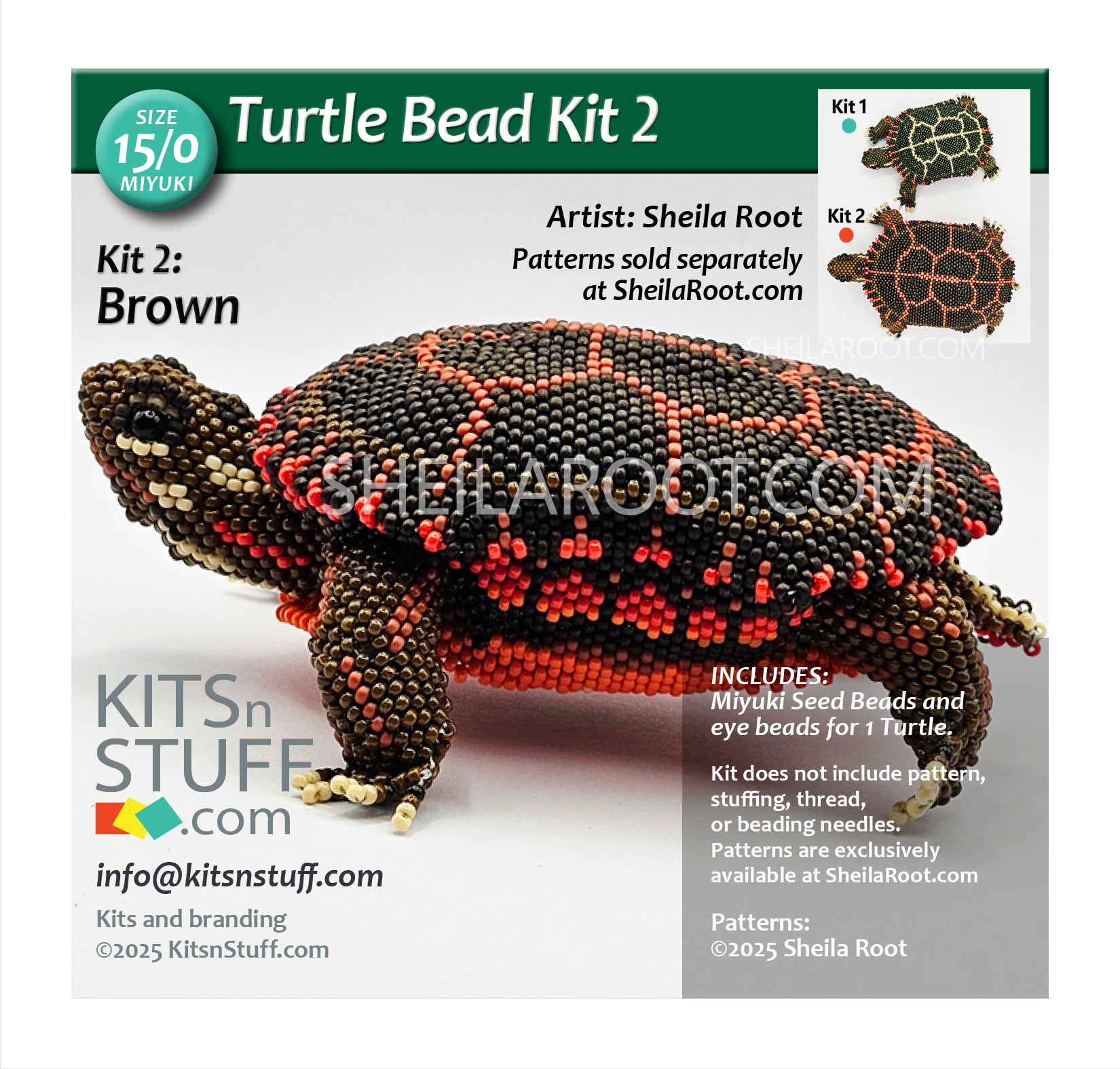 Turtles! <br>15/0 & 11/0 Bead Kits - Image 4