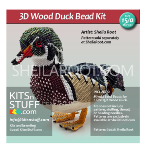 Wood Duck 15/0 Bead Kit