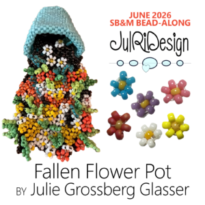 Fallen Flower Pot<BR><B>SB&M June Bead-Along<BR>Bead Kits</B>