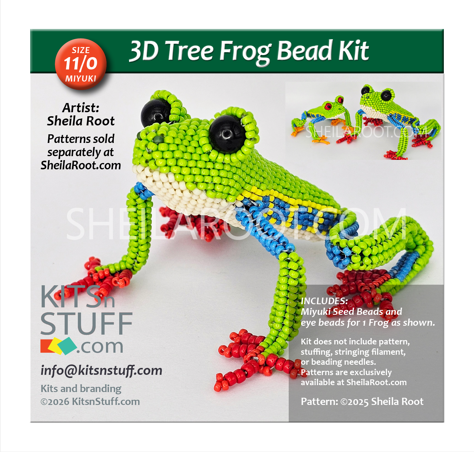 Tree Frog<br>11/0 Bead Kit